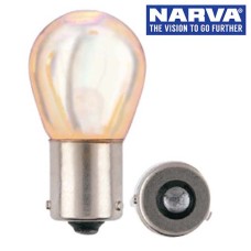 Narva 47385 - 12V 21W Amber BAU15S Phantom Invisible Amber Incandescent Globes (Box of 10)